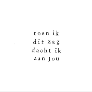 wenskaart ik pak je in, toen ik dit zag dacht ik aan jou