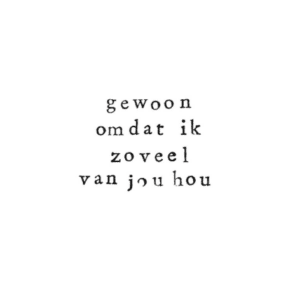 wenskaart ik pak je in, gewoon omdat ik zoveel van jou hou